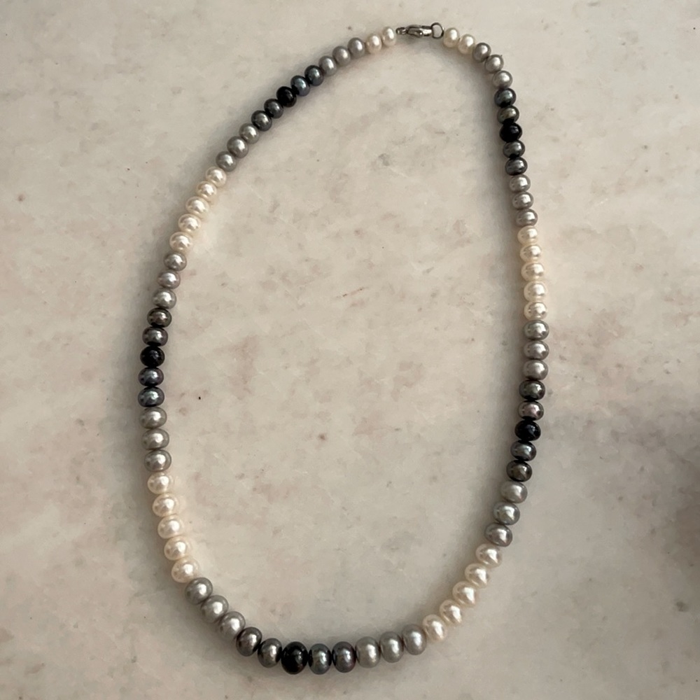 Honora pearl necklace w/sterling silver clasp. New in box